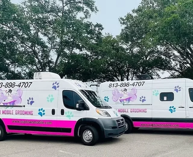 Puptown Mobile Grooming vans